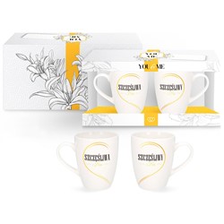 YOU AND ME KUBEK KOMPLET 2EL 300ml SZCZĘŚLIWA...
