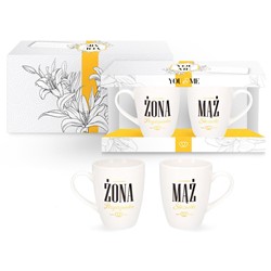 YOU AND ME KUBEK KOMPLET 2EL 300ml ŻONA...