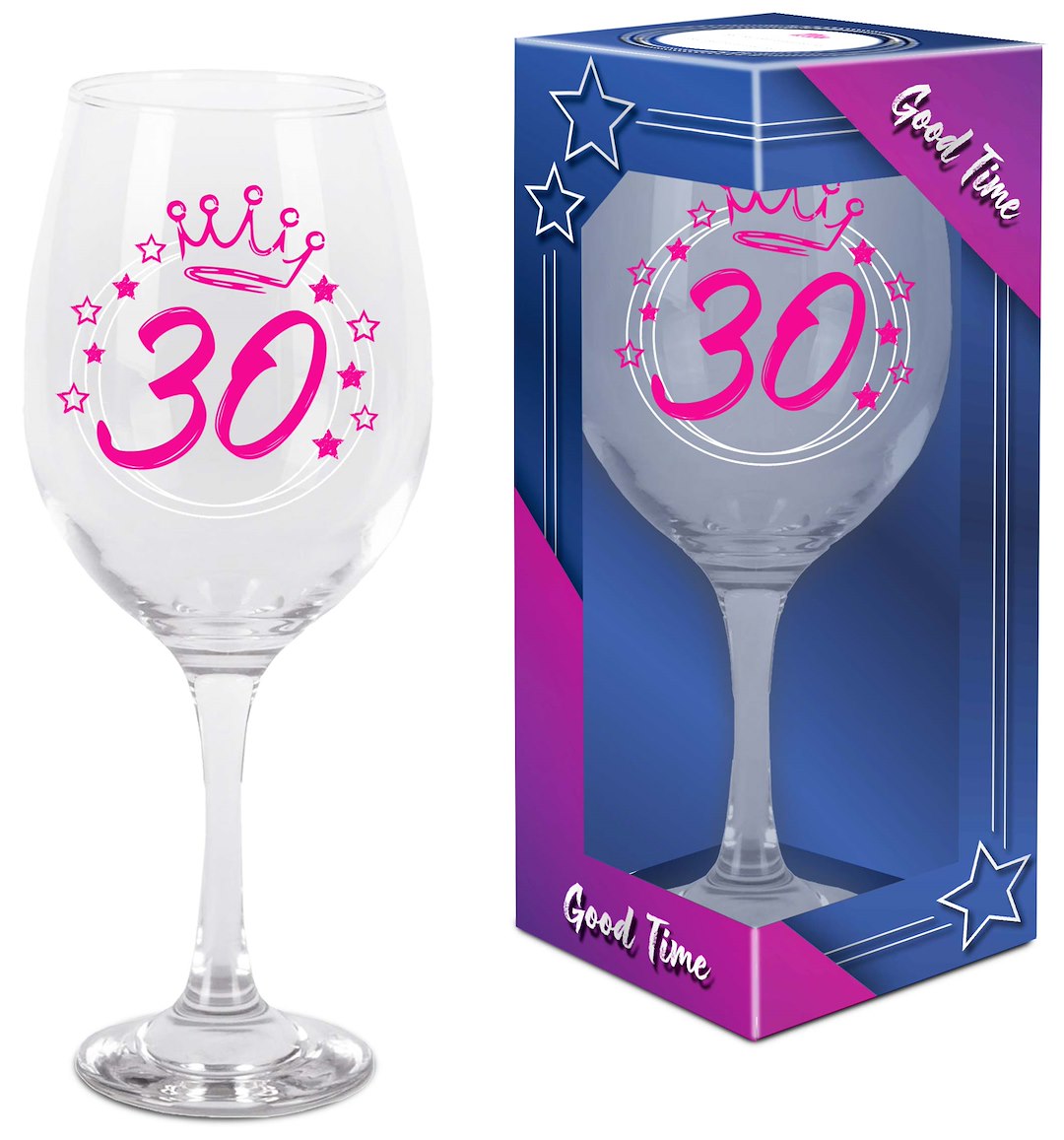 GOOD TIME KIELISZEK 580ml 30 URODZINY