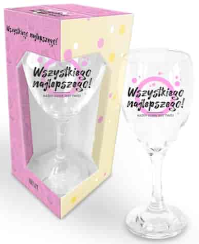 HAPPY DAY PINK KIELISZEK 220ml WSZYSTKIEGO...
