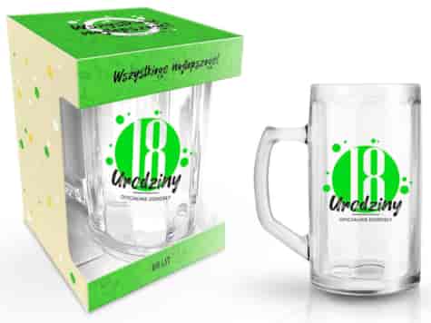 HAPPY DAY GREEN KUFEL 500ml 18 URODZINY