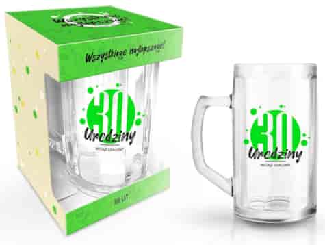 HAPPY DAY GREEN KUFEL 500ml 30 URODZINY