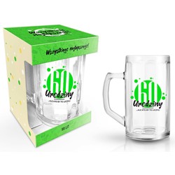 HAPPY DAY GREEN KUFEL 500ml 60 URODZINY