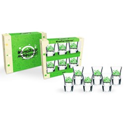 HAPPY DAY GREEN KIELISZKI KOMPLET 6SZT 35ml 50...