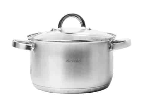 GARNEK STALOWY OKRĄGŁY U 18cm 2,9L KM5618S