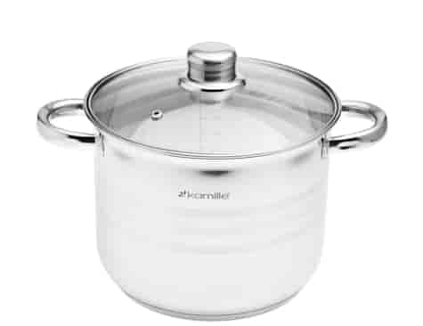 GARNEK STALOWY OKRĄGŁY 20cm 4,5L KM5401