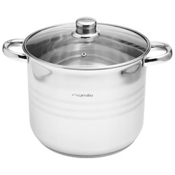 GARNEK STALOWY OKRĄGŁY 24cm 8,5L KM5403
