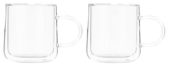 DOUBLE SZKLANKA TERMICZNA 250ml CLEAR 2EL