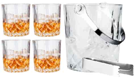 PARTY GLASS WHISKY SET 1+4 WIADRO DO LODU 22180718