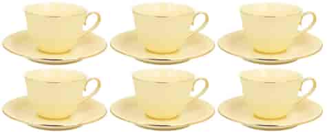 VESPER PUCCINI CREAM KOMPLET FILIŻANEK 6+6 290ml