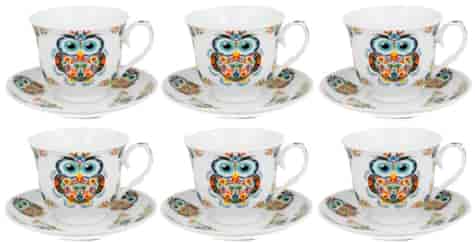 SOWA KOMPLET FILIŻANEK 6+6 250ml