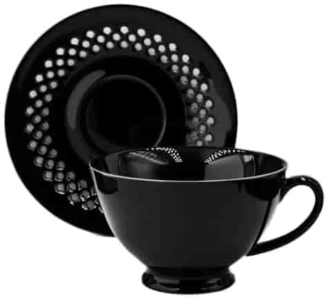 BISETTE FILIŻANKA ZE SPODKIEM 1+1 260ml BLACK A