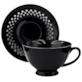 BISETTE FILIŻANKA ZE SPODKIEM 1+1 260ml BLACK A