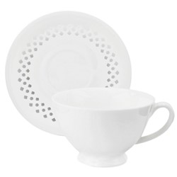 BISETTE FILIŻANKA ZE SPODKIEM 1+1 260ml WHITE A