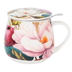 MAGNOLIE KUBEK ZAPARZACZ BARYŁKA W PUDEŁKU 430ml