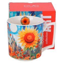 MODERN SUNFLOWER KUBEK W PUDEŁKU 450ml
