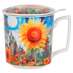 MODERN SUNFLOWER KUBEK ZAPARZACZ 450ml