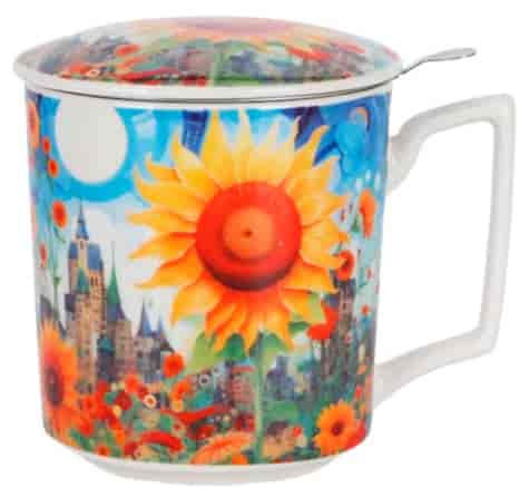 MODERN SUNFLOWER KUBEK ZAPARZACZ 450ml