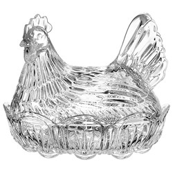 BOHEMIA FIGURKA KURA BOMBONIERA 215