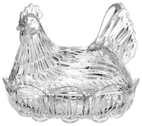 BOHEMIA FIGURKA KURA BOMBONIERA 215