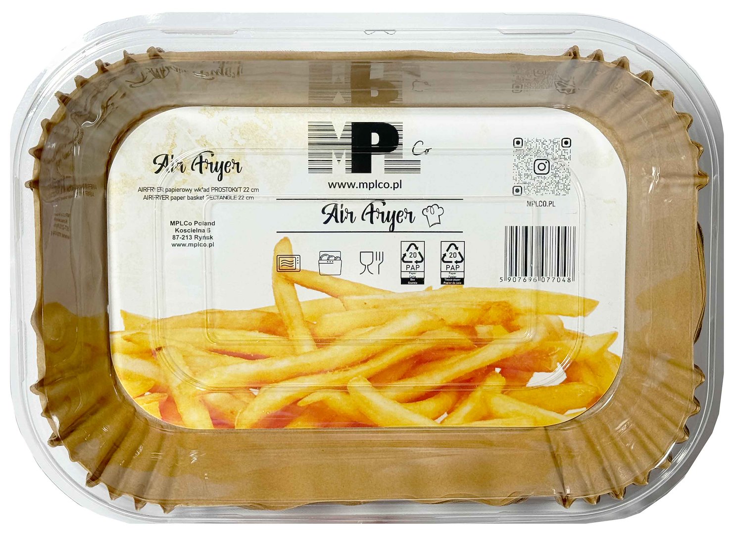 GADGET PAPIER DO AIRFRYER PROSTOKĄT 50szt 077048