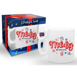 BN ŚWIĄTECZNY KUBEK Z PREZENTEM 300ml - MIKOŁAJ