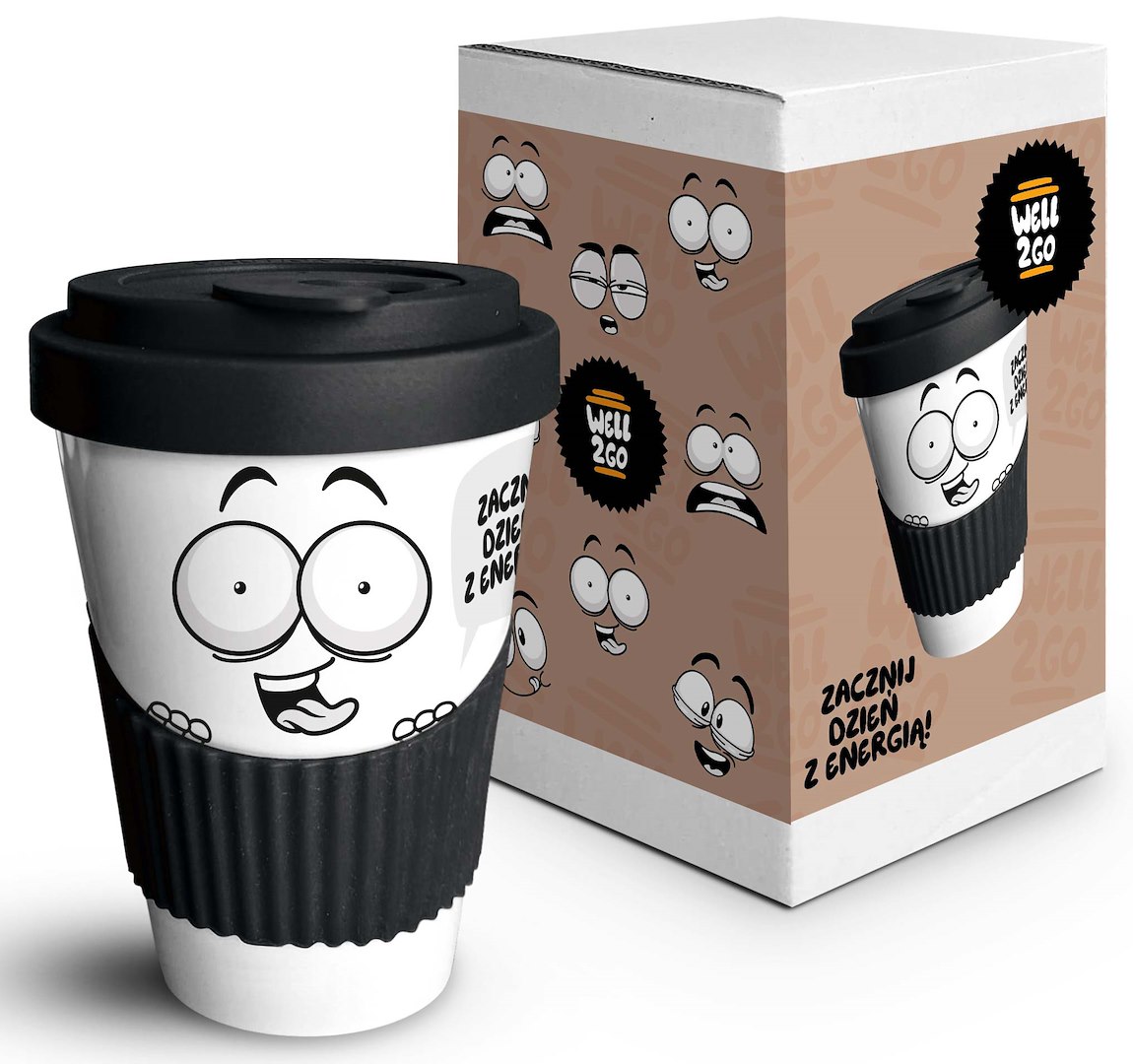WELL2GO KUBEK TERMICZNY 350ml ZACZNIJ DZIEŃ...