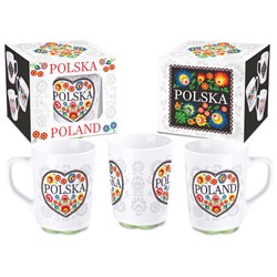 FOLK KUBEK 300ml - SERCE