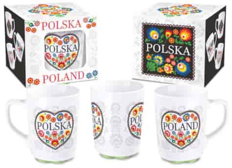 FOLK KUBEK 300ml - SERCE