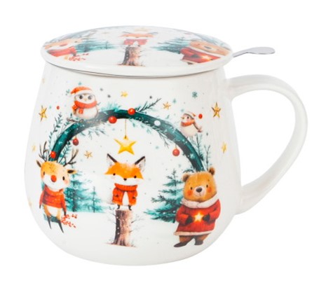 BN CHRISTMAS CUTIES KUBEK ZAPARZACZ BARYŁKA 430ml