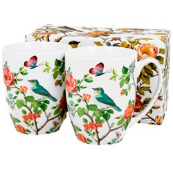 PTAKI NA GAŁĘZI KUBEK KOMPLET 2EL W PUDEŁKU 360ml