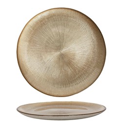 GOLD GLASS TALERZ PATERA 27cm 23108340