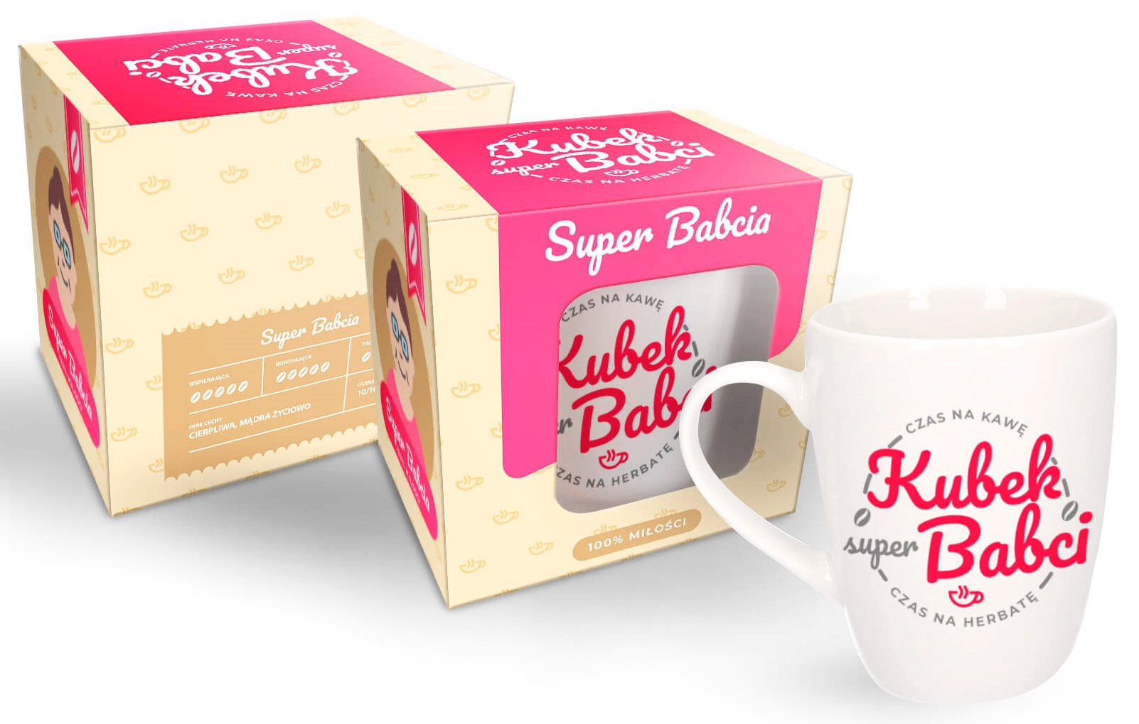 DZIEŃ BABCI KUBEK 300ml SUPER BABCIA