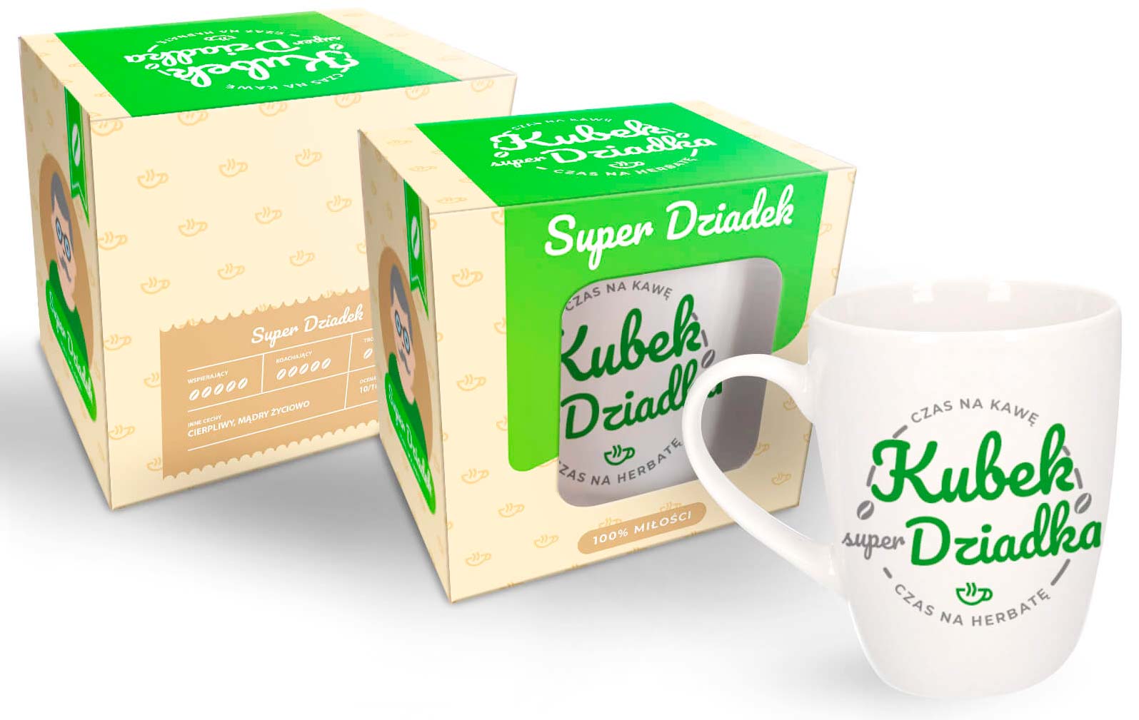 DZIEŃ DZIADKA KUBEK 300ml SUPER DZIADEK