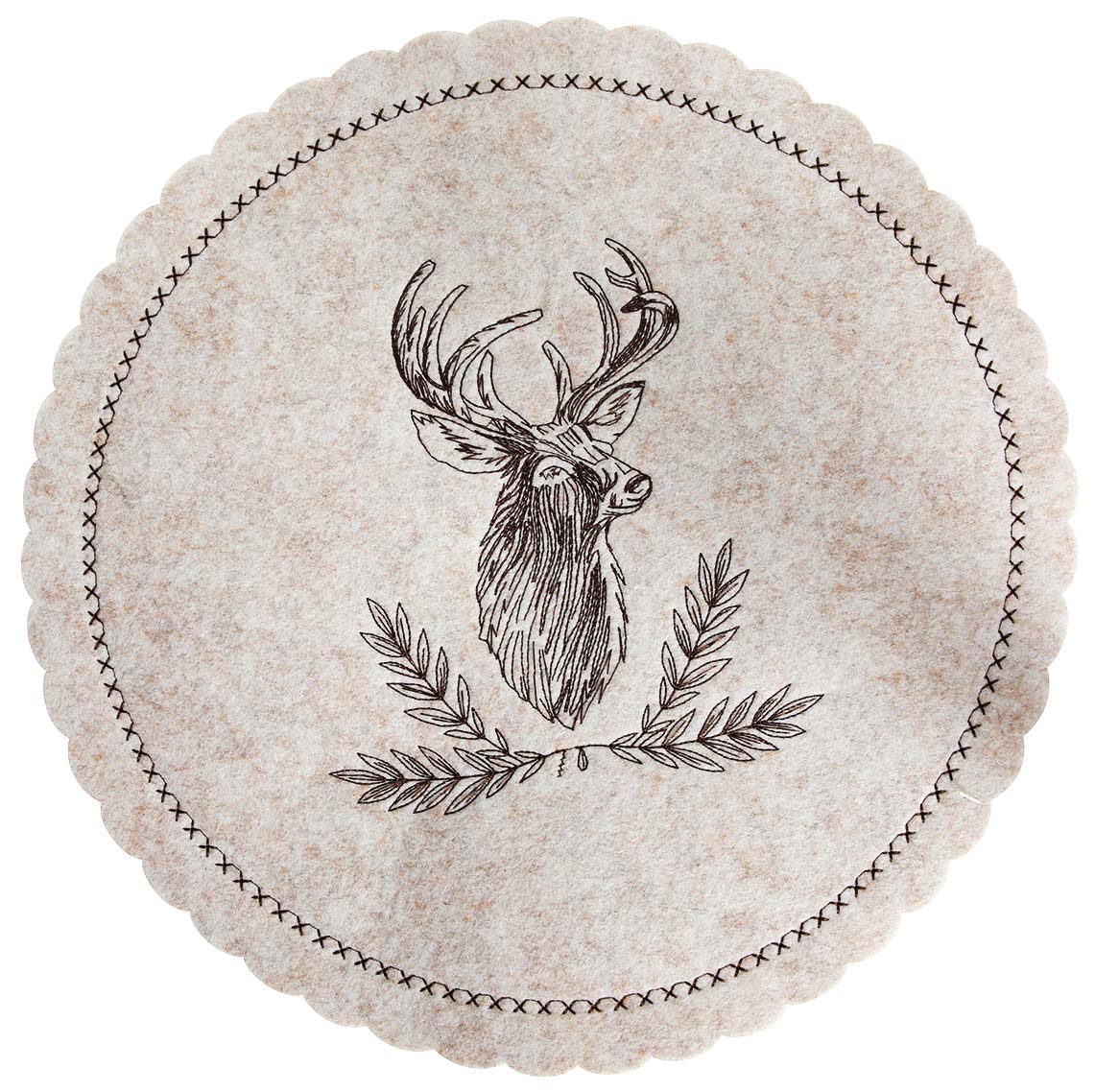 BN MATA FILCOWA NA STÓŁ OKRĄGŁA 35cm DEER BEIGE