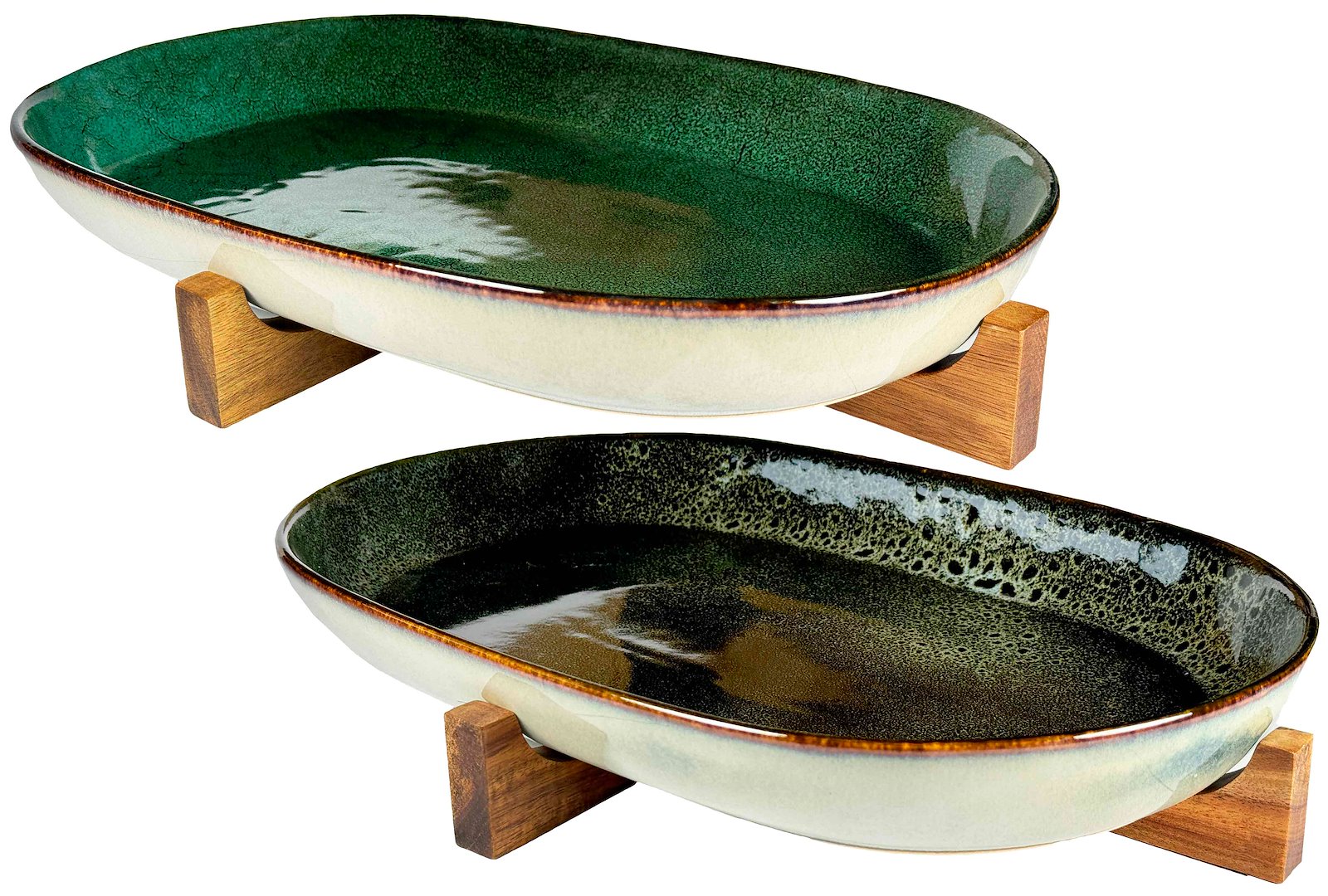 OMBRES  TALERZ PÓŁMISEK DUŻY 44x28x6cm