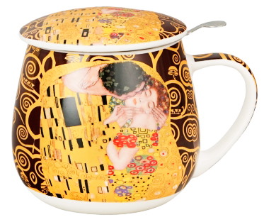 GUSTAV KLIMT KISS BROWN ZAPARZACZ BARYŁKA 430ml
