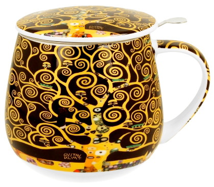 GUSTAV KLIMT TREE BROWN ZAPARZACZ BARYŁKA 430ml