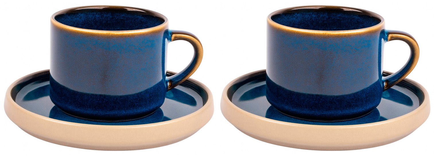 STACK BLUE KOMPLET FILIŻANEK 2+2 250ml