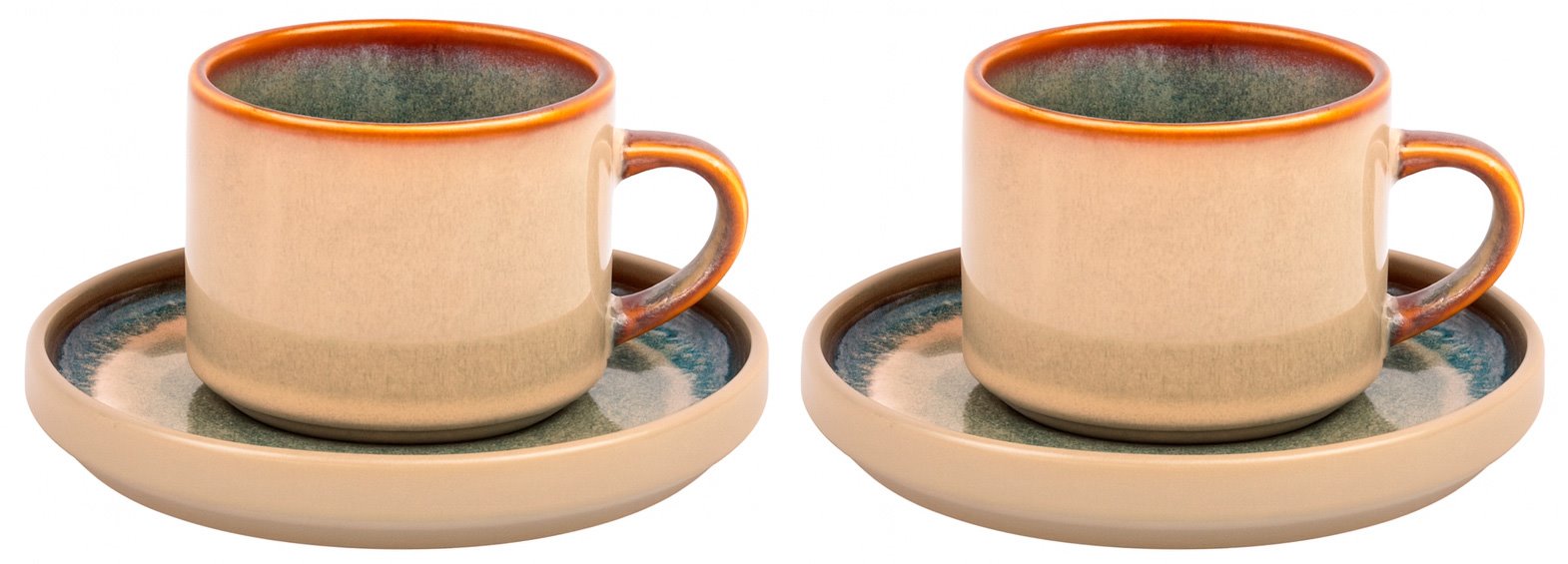 STACK GREY KOMPLET FILIŻANEK 2+2 250ml