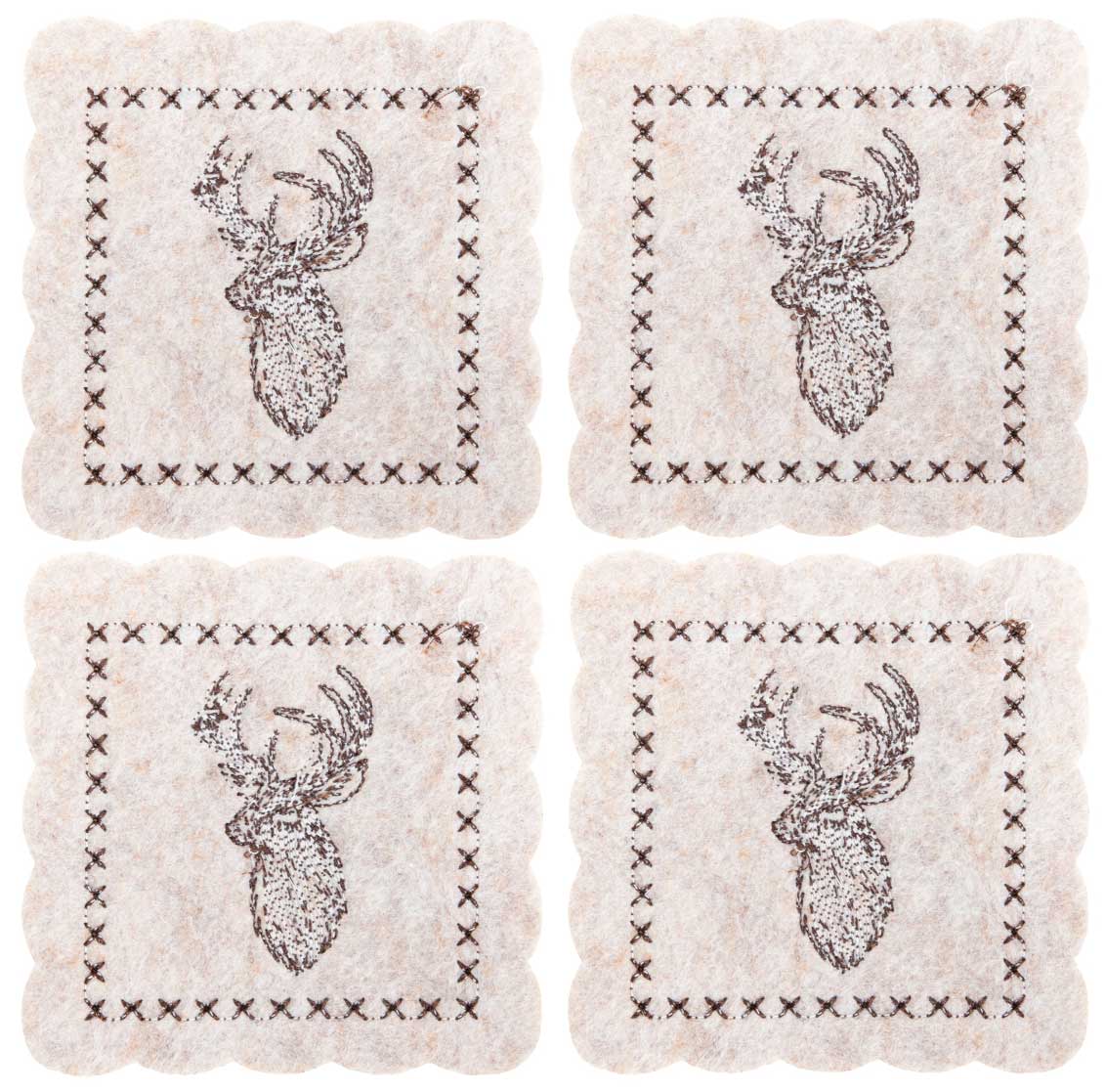 BN DEER BEIGE PODKŁADKA FILCOWA 4szt 10cm 23099391