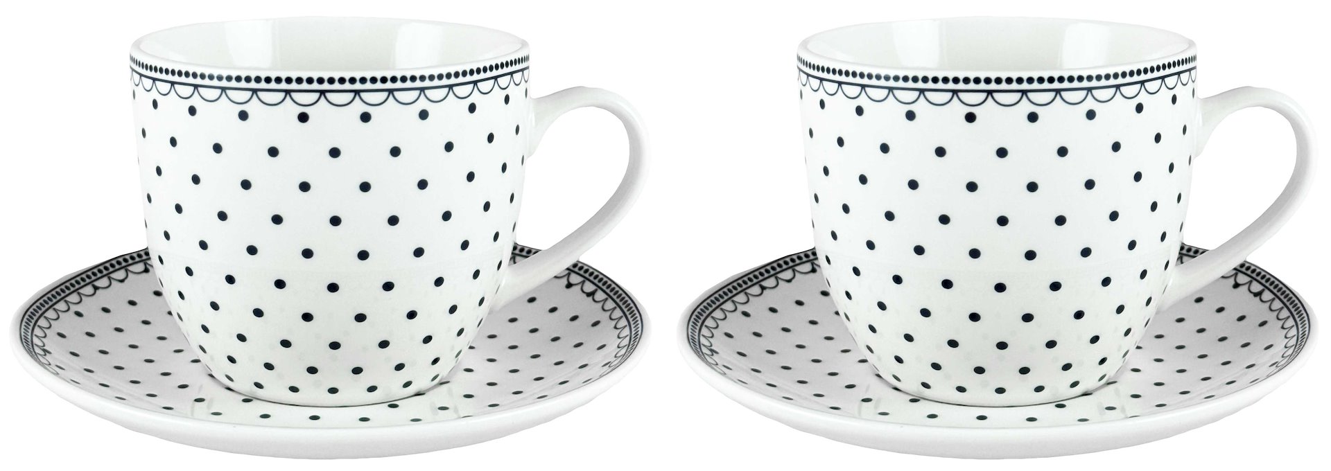 KROPKI KOMPLET FILIŻANEK 2+2 250ml CR2-105