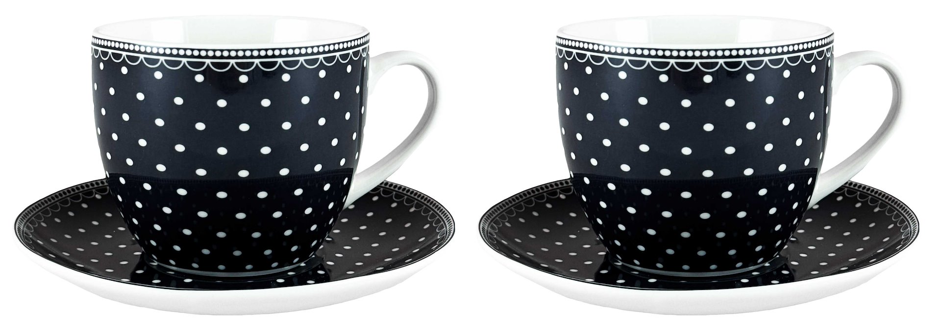 KROPKI KOMPLET FILIŻANEK 2+2 250ml CR2-102