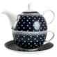 KROPKI CZAJNICZEK Z FILIŻANKĄ 250ml 3EL CR5-102