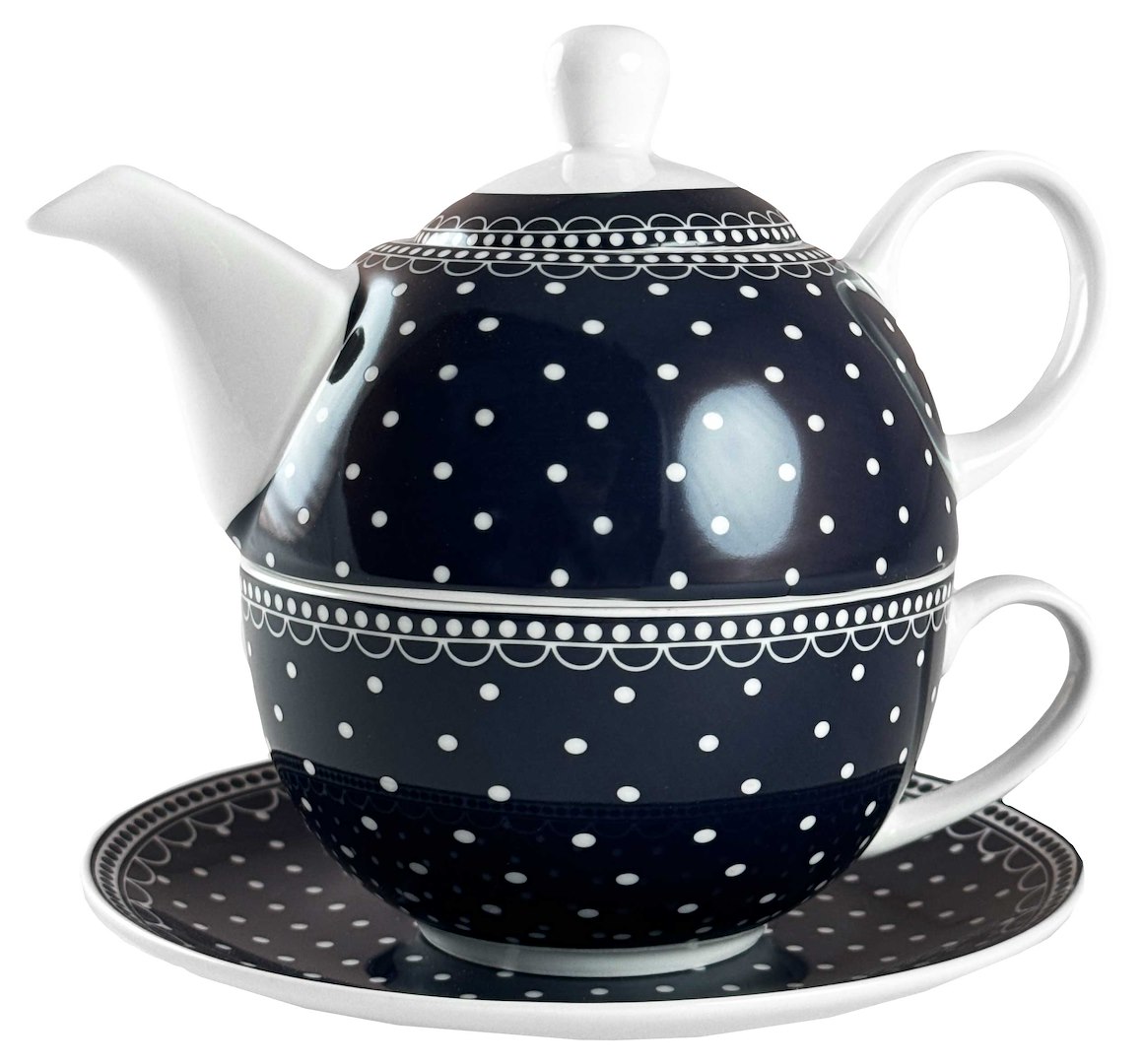 KROPKI CZAJNICZEK Z FILIŻANKĄ 250ml 3EL CR5-102