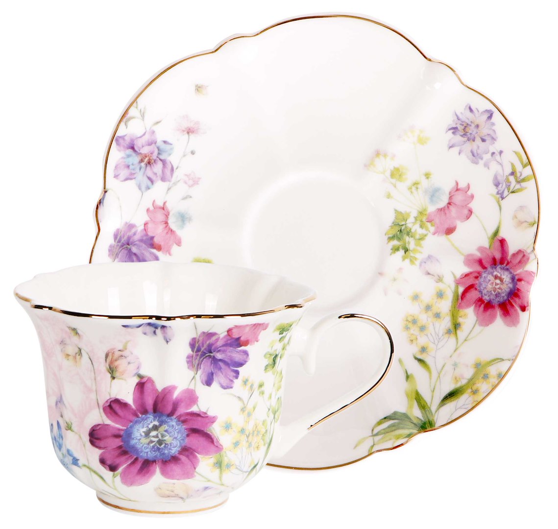 MILA FILIŻANKA ZE SPODKIEM 1+1 240ml BOX PCV