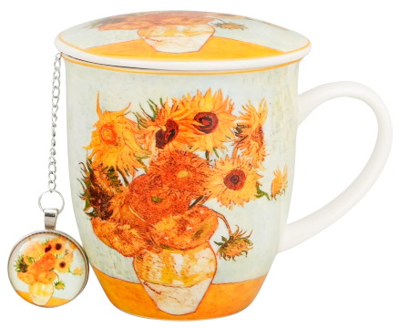 SUNFLOWERS KUBEK ZAPARZACZ W PUDEŁKU 400ml