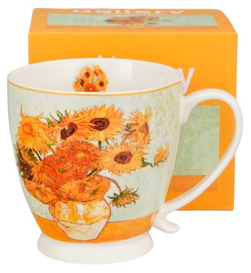 SUNFLOWERS KUBEK NA STOPCE W PUDEŁKU 510ml