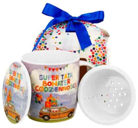 SUPER TATA KUBEK ZAPARZACZ W PUDEŁKU 400ml