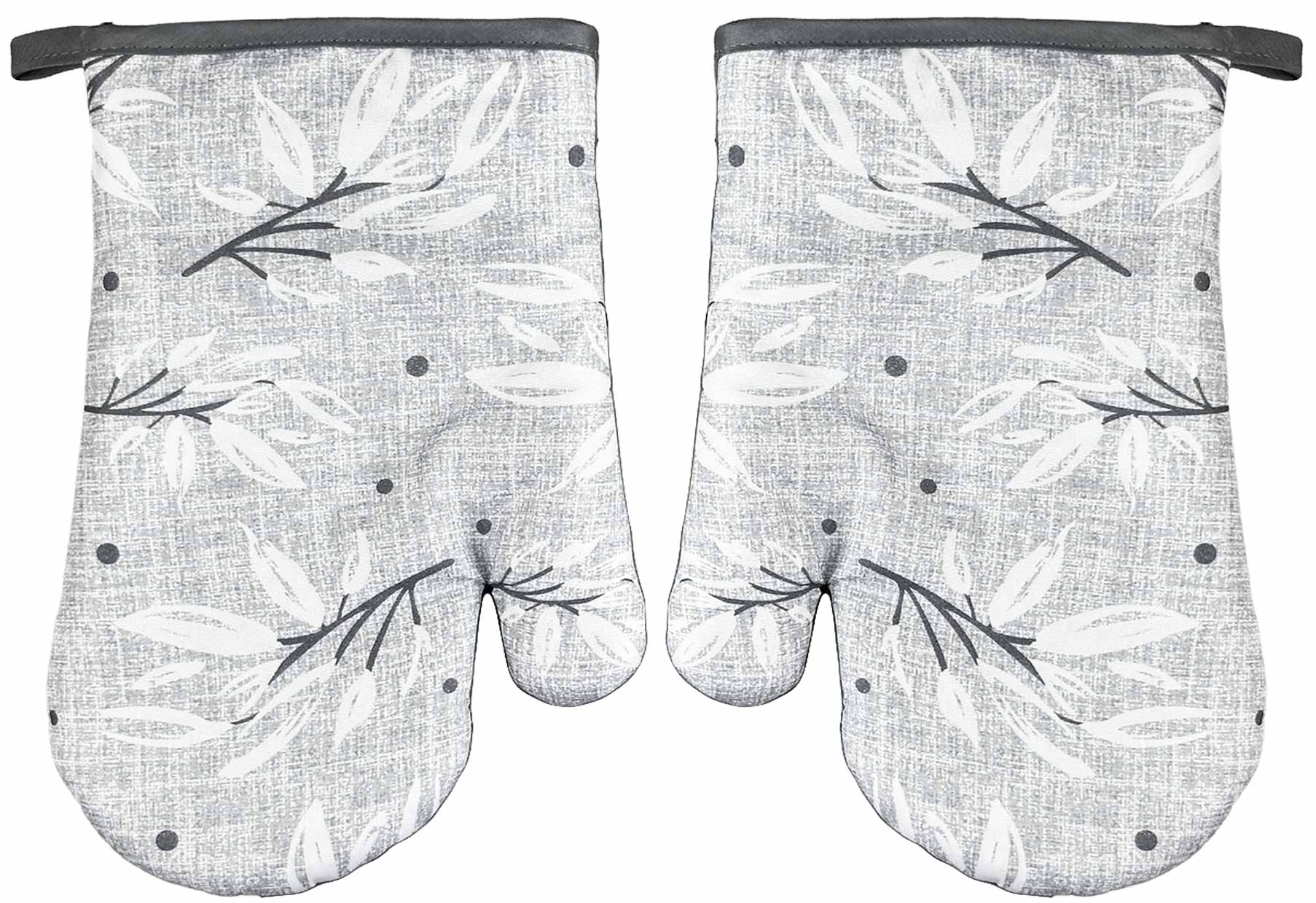 RĘKAWICE KUCHENNE MAGNES KPL 2szt LEAVES F24A759